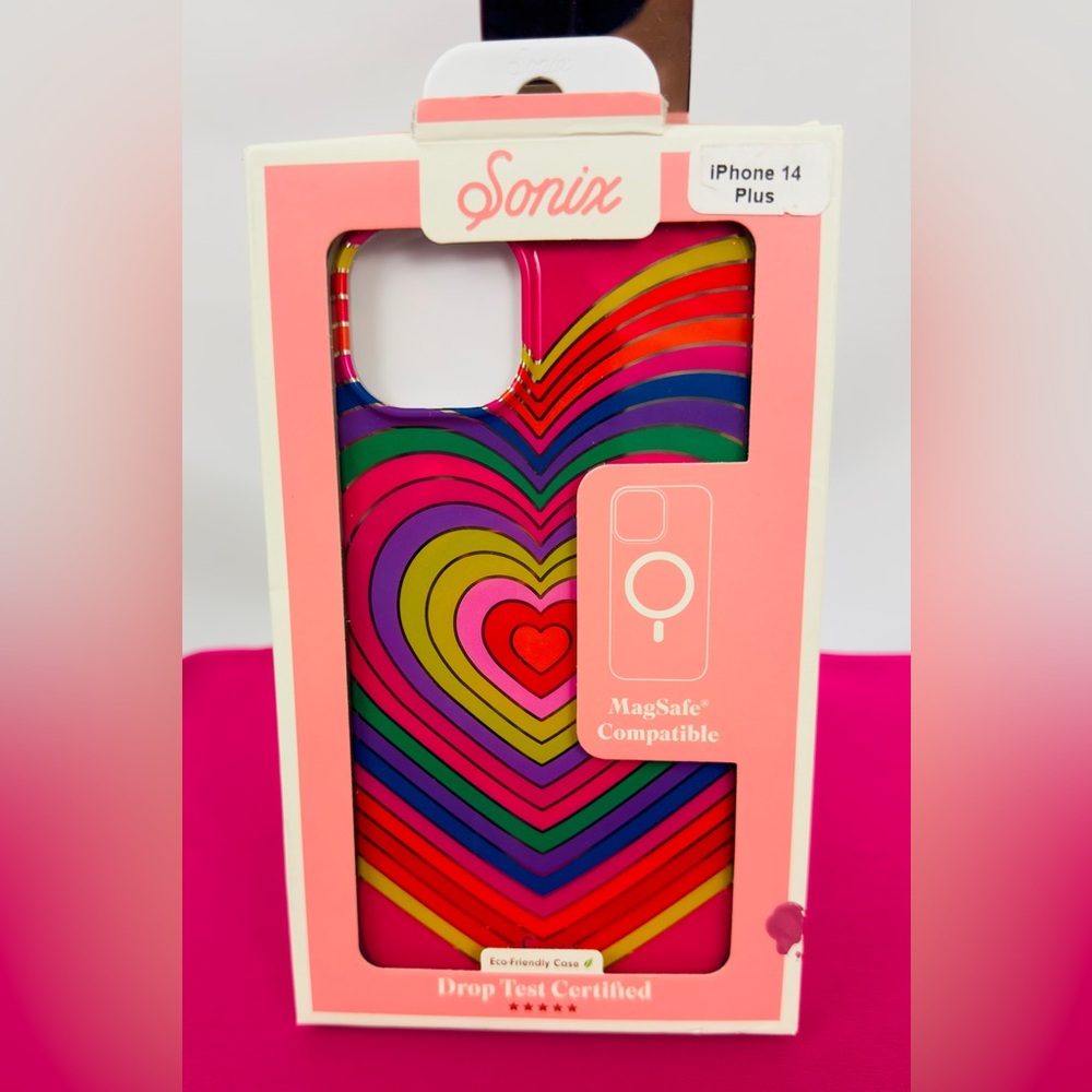 Sonix Rainbow Hearts MagSafe® Compatible iPhone Case iPhone 14 Plus New …